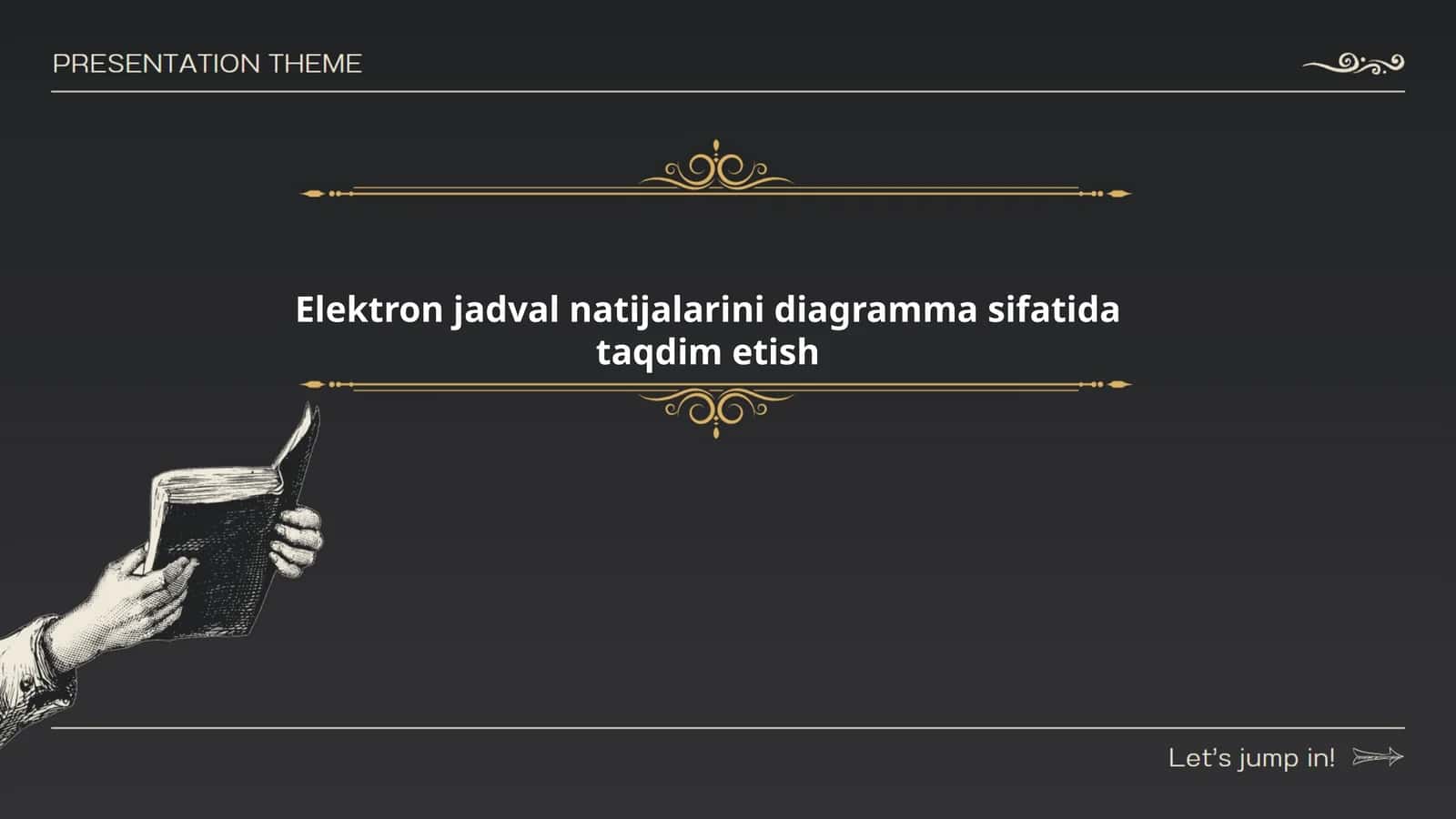 Elektron jadval natijalarini diagramma sifatida taqdim etish