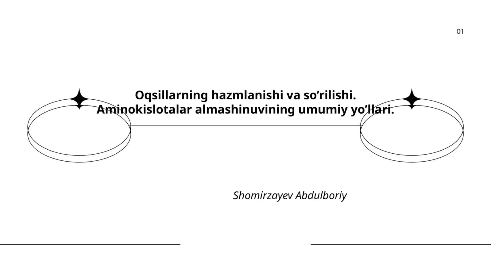 Oqsillarning hazmlanishi va so’rilishi