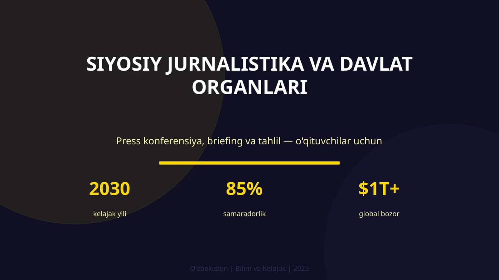 SIYOSIY JURNALISTIKA VA DAVLAT ORGANLARI