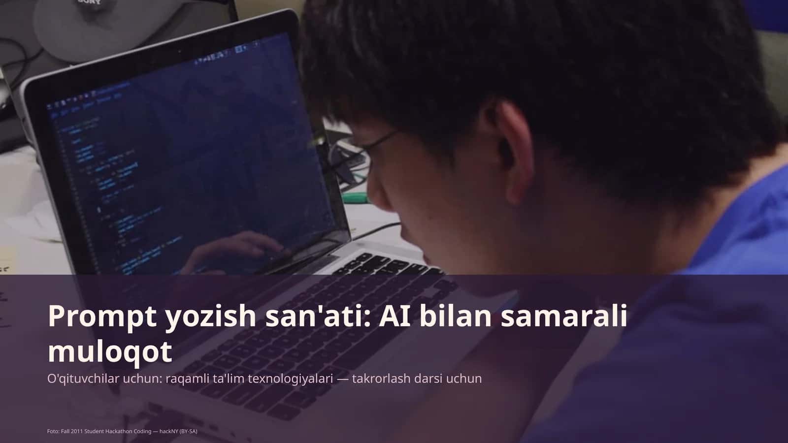 Prompt yozish san'ati: AI bilan samarali muloqot