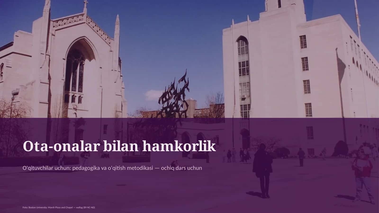 Ota-onalar bilan hamkorlik