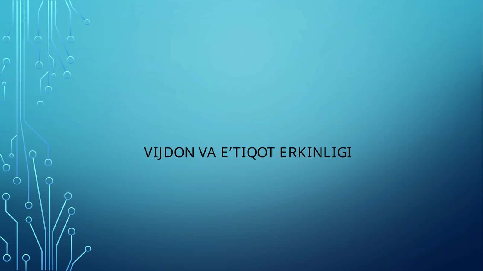 Vijdon va e’tiqot erkinligi