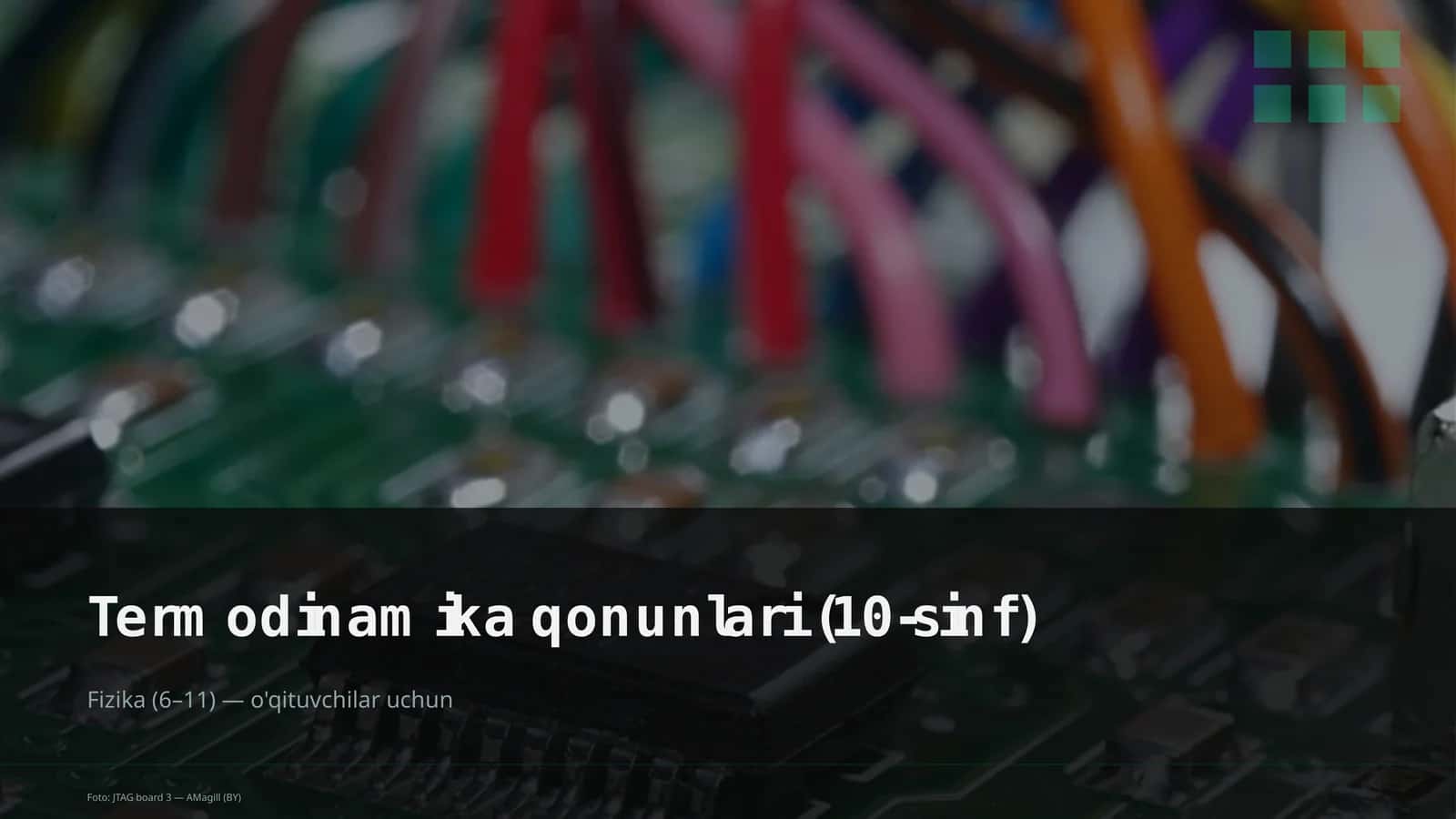 Termodinamika qonunlari (10-sinf)