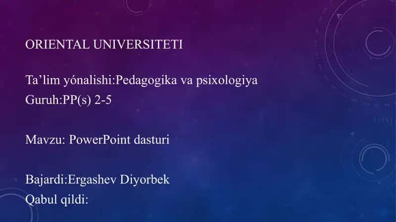 PowerPoint dasturi