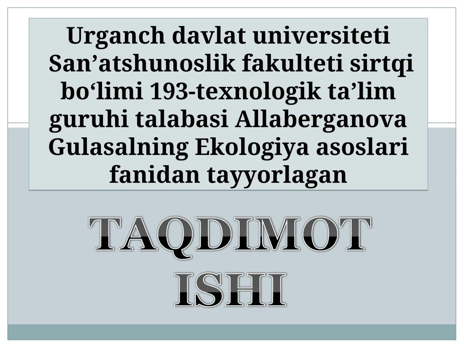 Organizmlar orasidagi munosabat tiplari