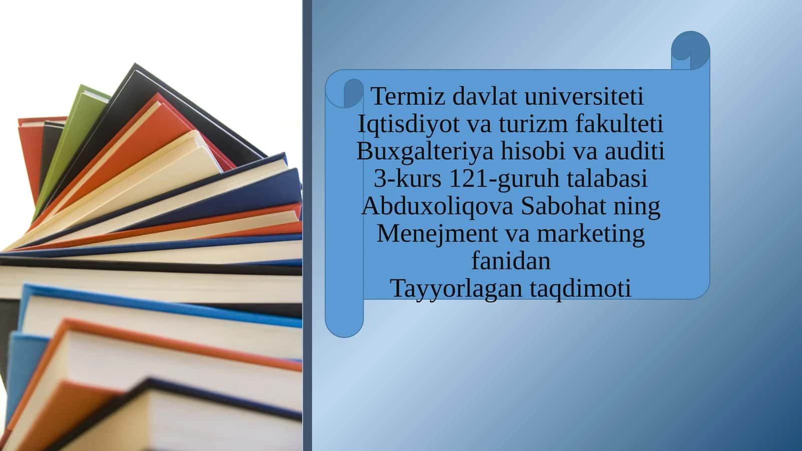 MARKETINGDA KOMMUNIKATSION SIYOSAT
