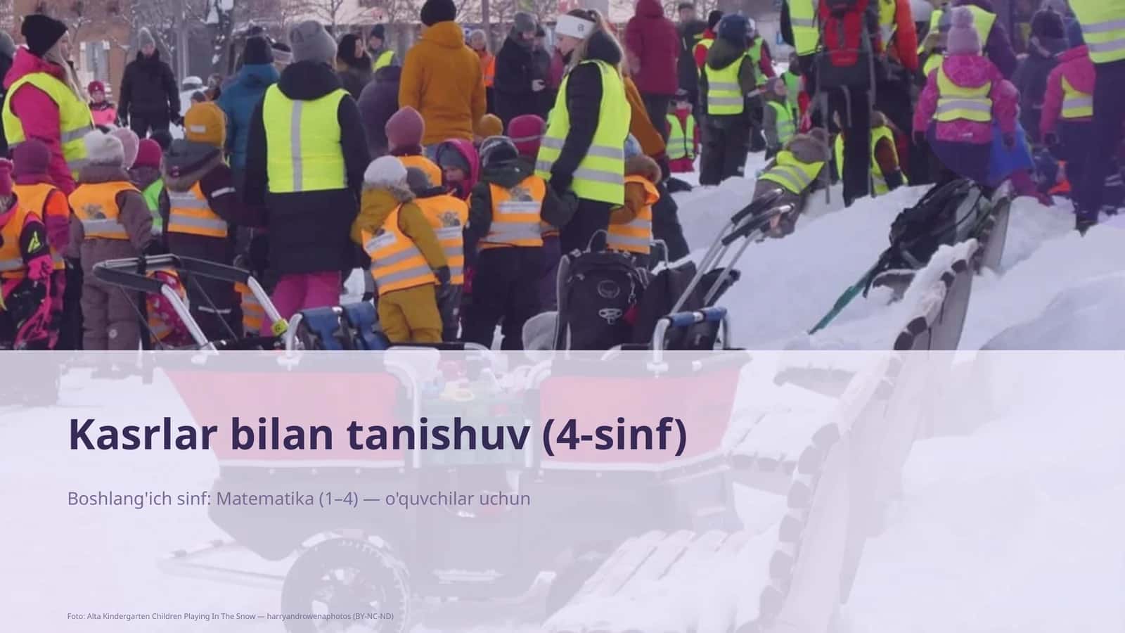 Kasrlar bilan tanishuv (4-sinf)