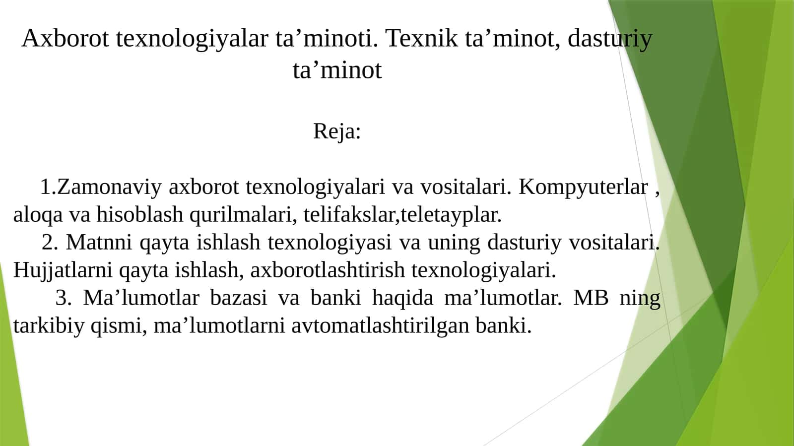 Dasturiy ta'lim