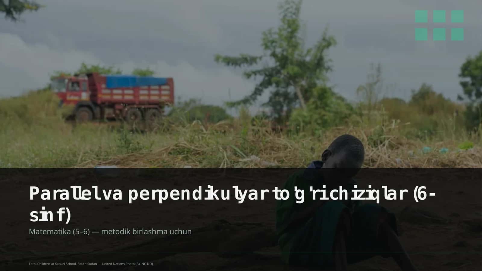Parallel va perpendikulyar to'g'ri chiziqlar (6-sinf)