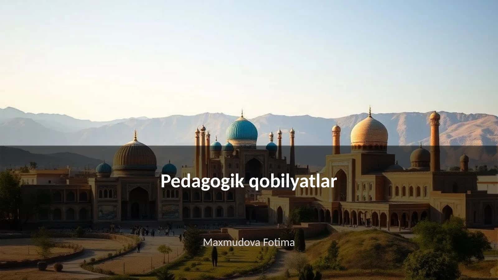 Pedagogik qobilyatlar