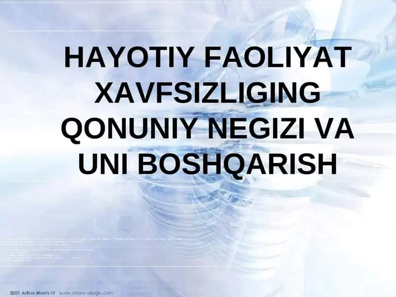 Hayotiy faoliyat xavfsizligi (HFX) fanining ahamiyati va uning tarkibi