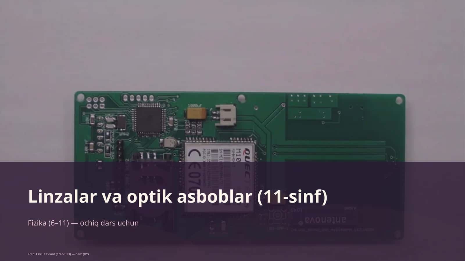 Linzalar va optik asboblar (11-sinf)