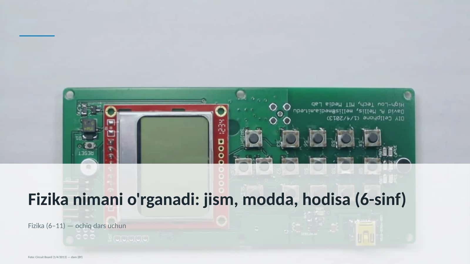 Fizika nimani o'rganadi: jism, modda, hodisa (6-sinf)