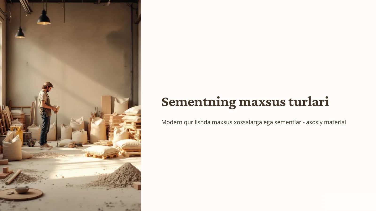 Sementning maxsusturlari