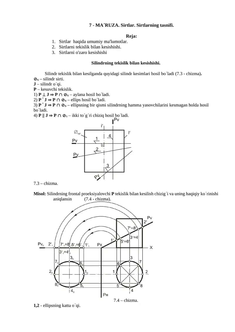 Sirtlar. Sirtlarning tasnifi