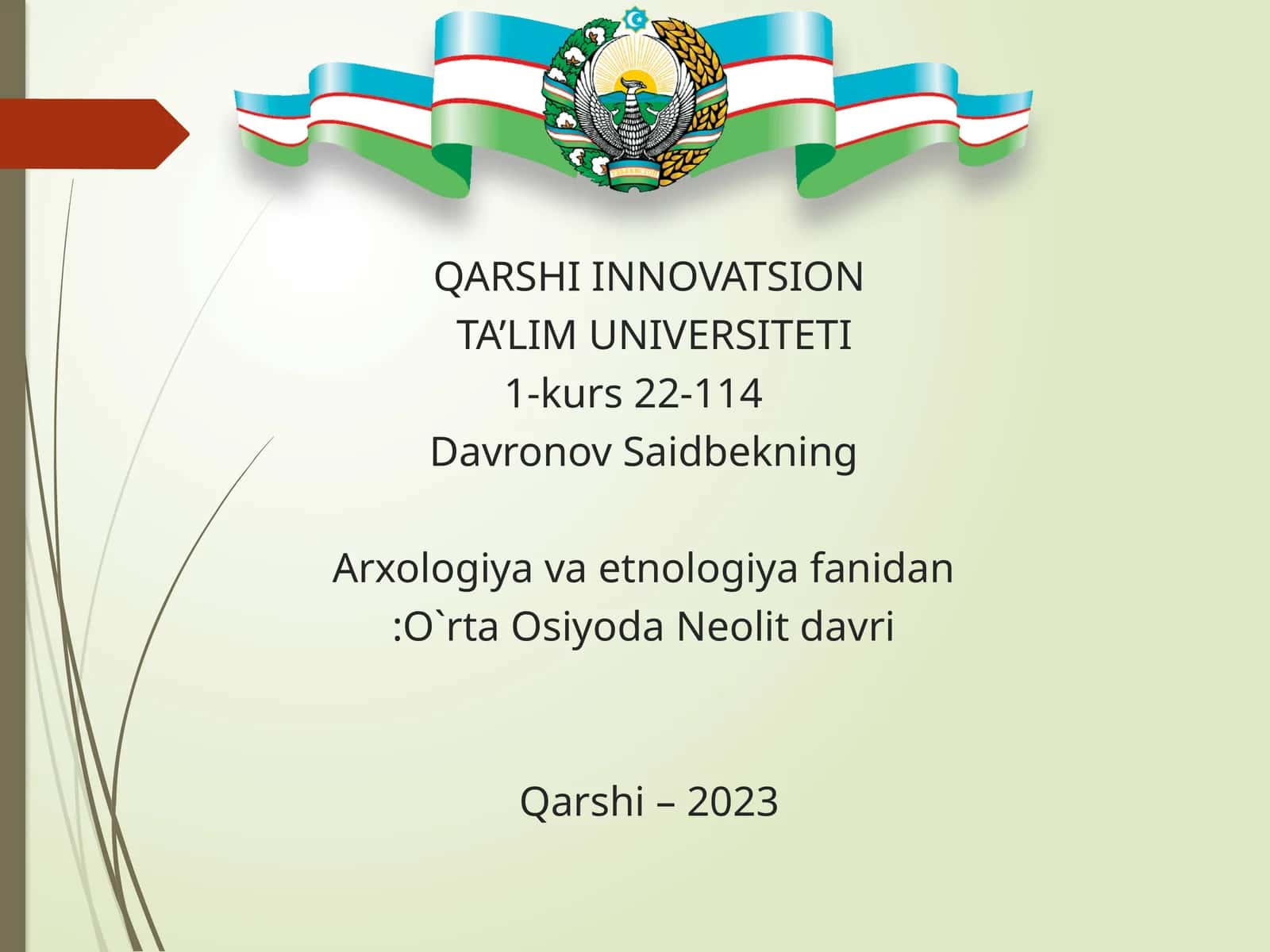 Neolit davri xususiyatlari va xronologiyasi
