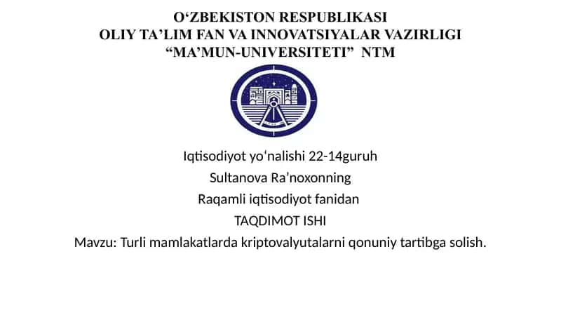 TAQDIMOT ISHI