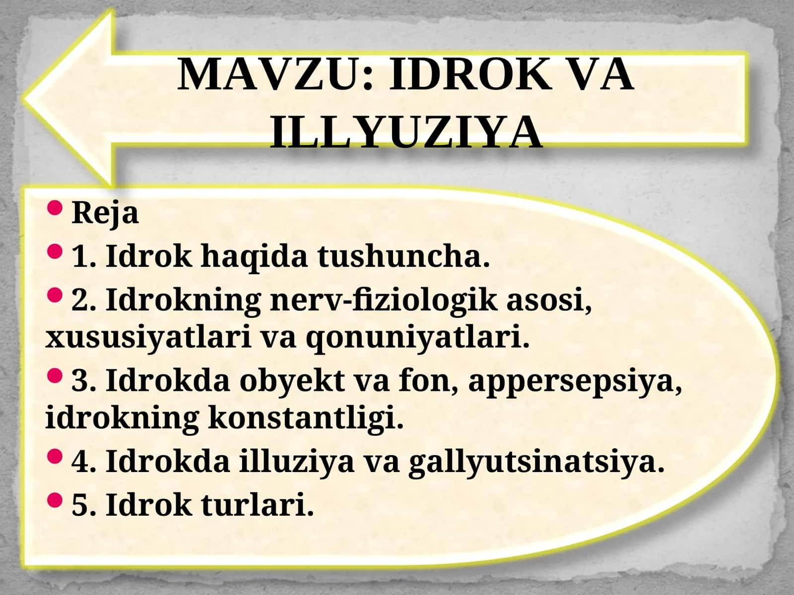 IDROK VA ILLYUZIYA