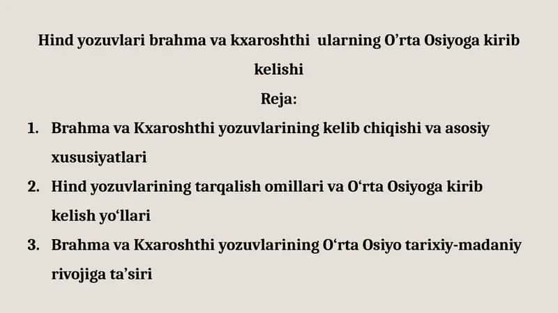 Brahmava Kxaroshthi yozuvlari