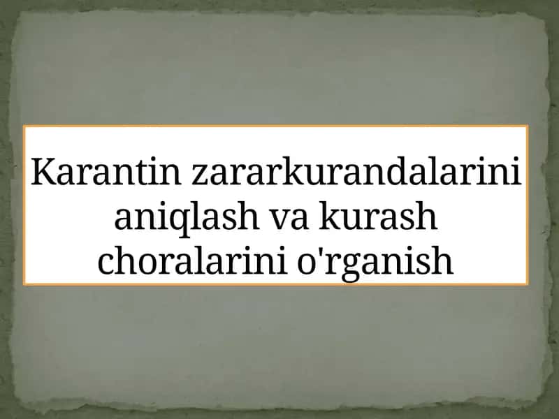 Zararkunandalar ekin o'simliklari gazarar etkazadigan yoki ularning o'limiga olib keladigan hayvonlar