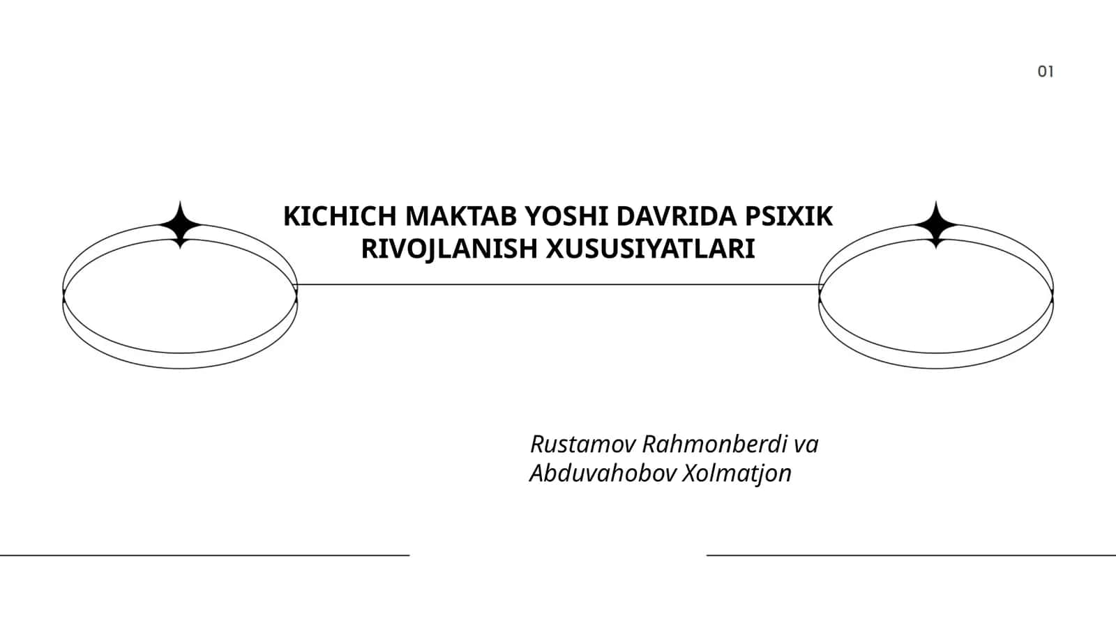 KICHICH MAKTAB YOSHI DAVRIDA PSIXIK RIVOJLANISH XUSUSIYATLARI