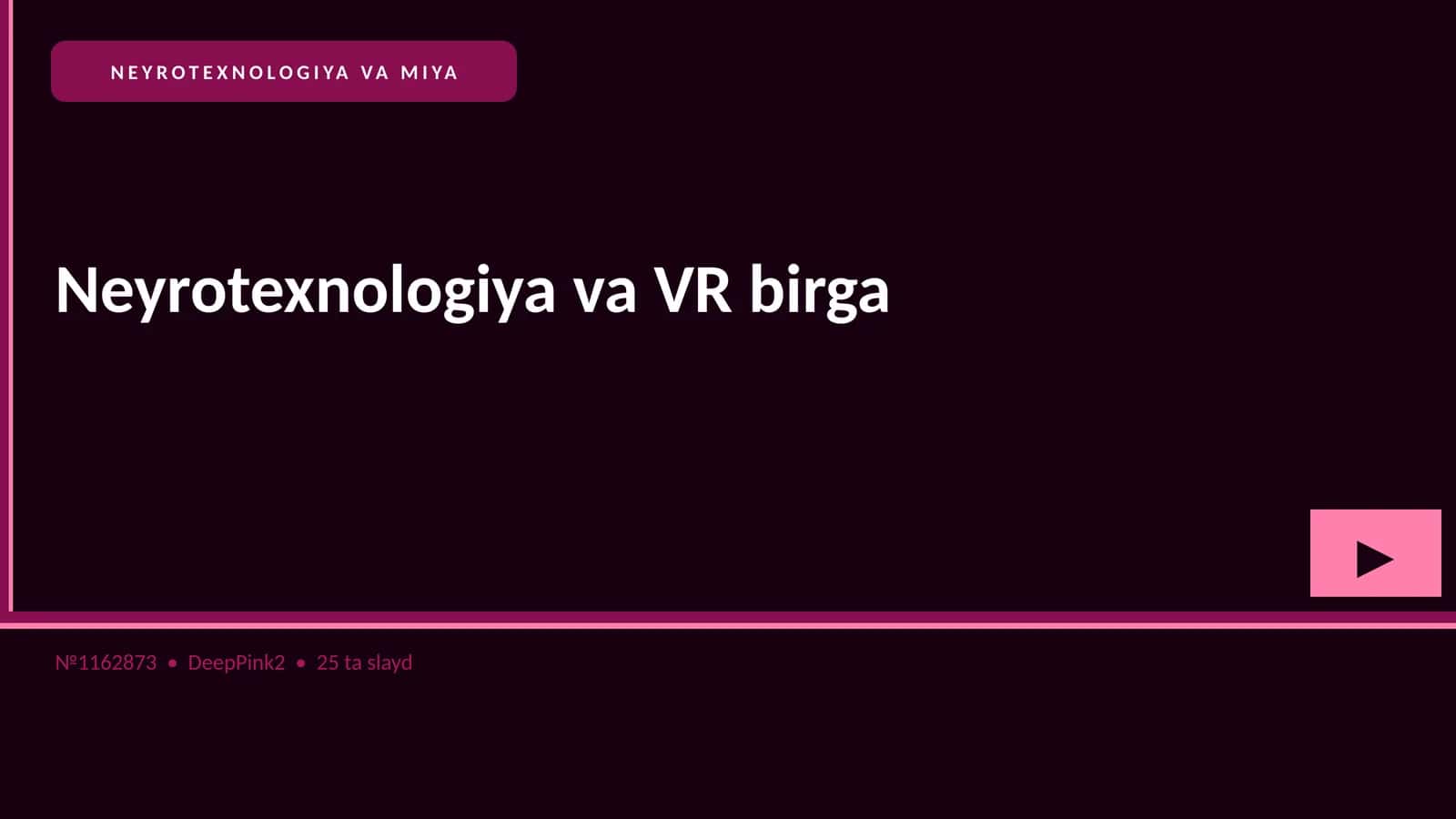NEYROTEXNOLOGIYA VA MIYA