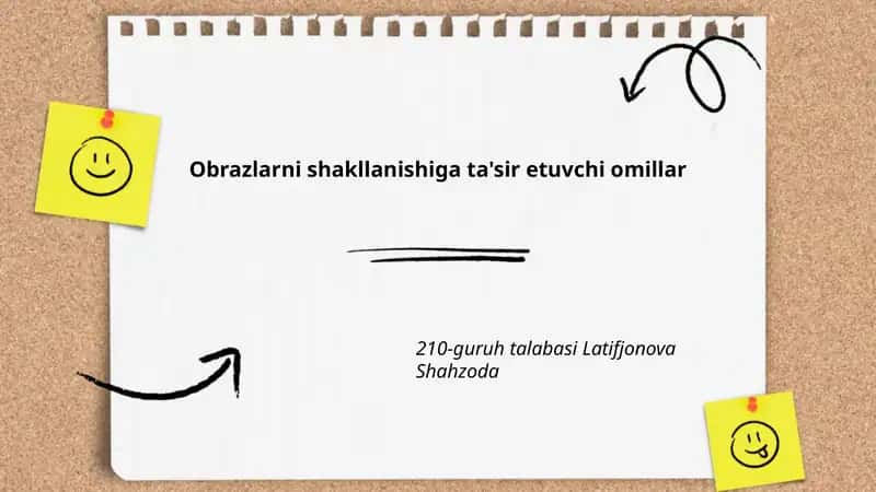 Omillar bilan obrazlarni shakllantirish