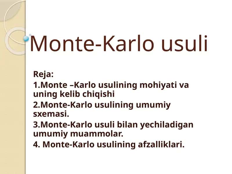 Monte-Karlo usuli