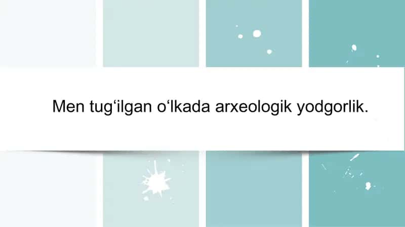 Men tugʻilgan oʻlkada arxeologik yodgorlik