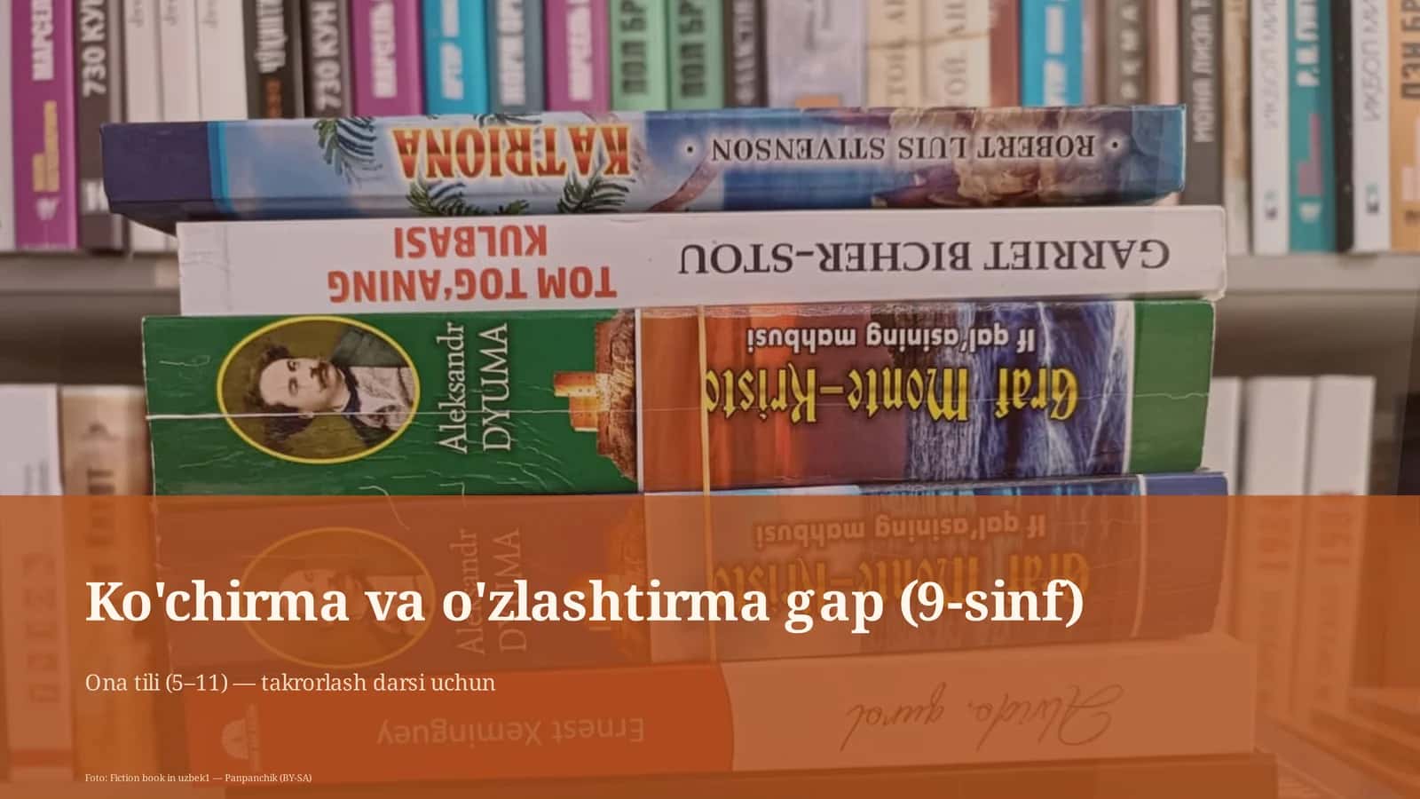 Ko'chirma va o'zlashtirma gap (9-sinf)