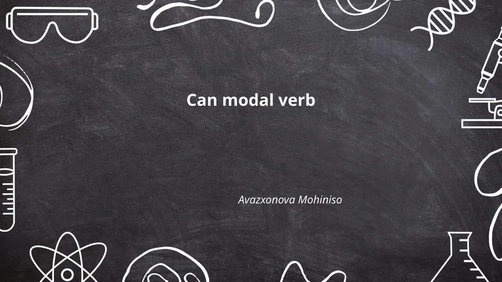 Can Modal Verb