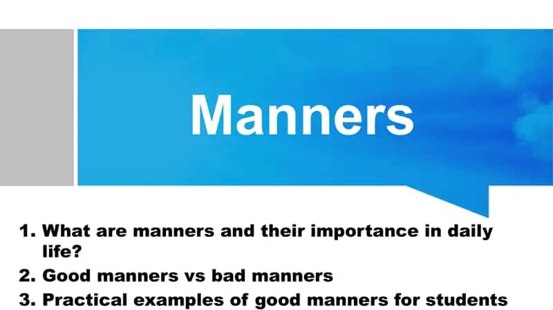 Manners