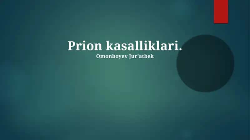 Prion kasalliklari