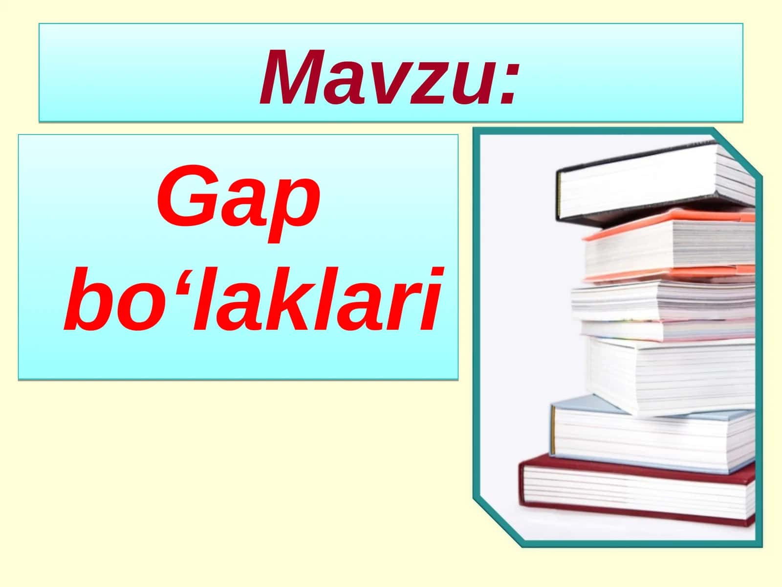 Gap bo‘laklari