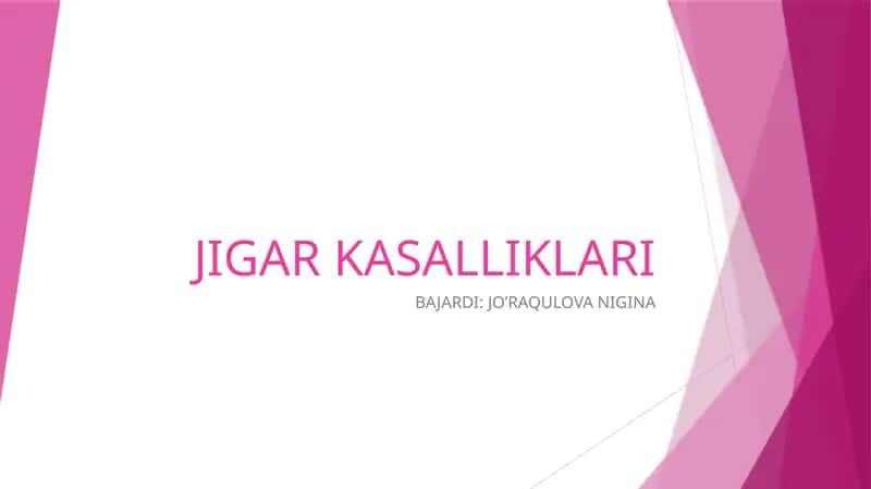 JIGAR KASALLIKLARI