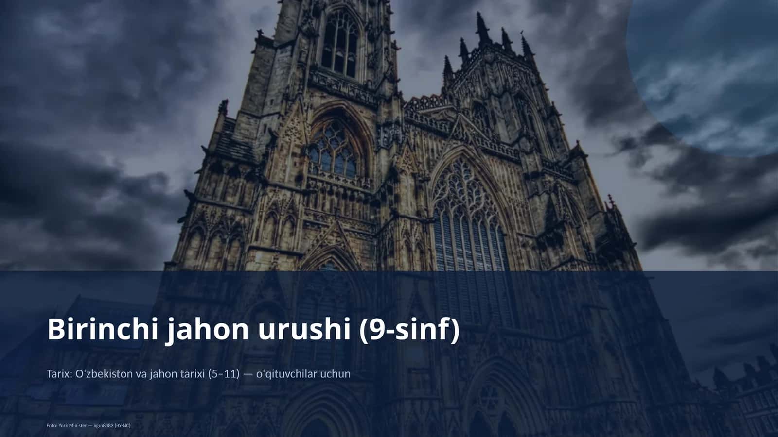 Birinchi jahon urushi (9-sinf)