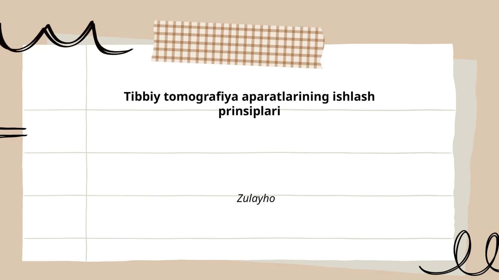 Kompyuter tomografiyasi (KT) ishlash prinsiplari