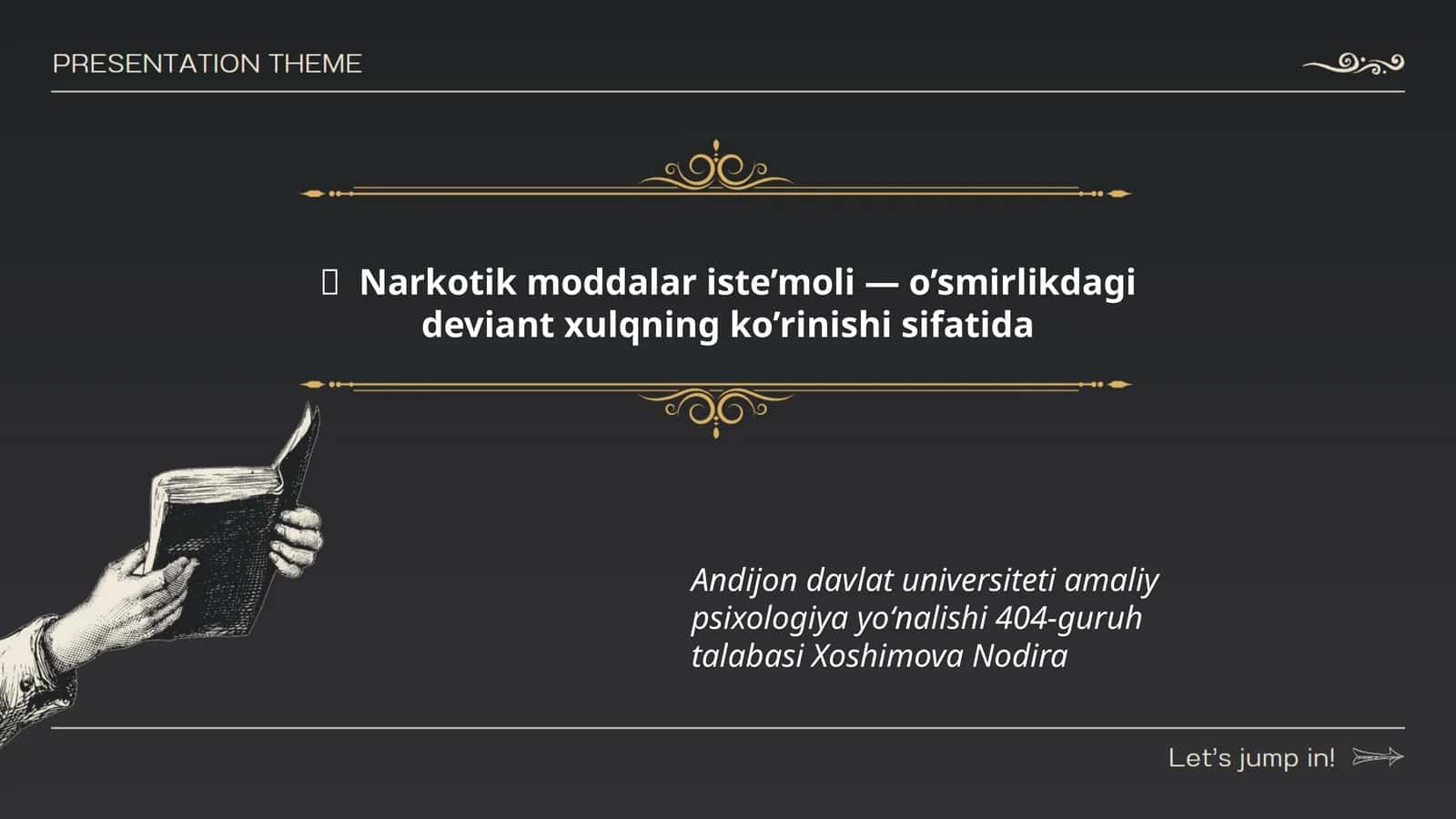 Narkotik moddalar iste’moli