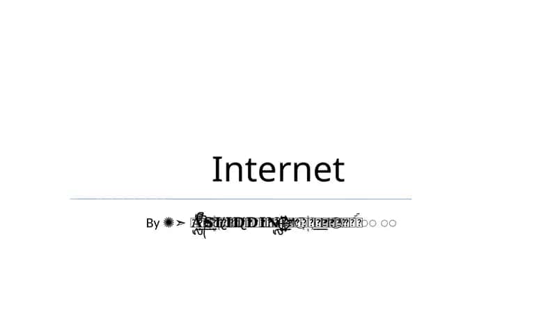 Internetning tug'ilishi