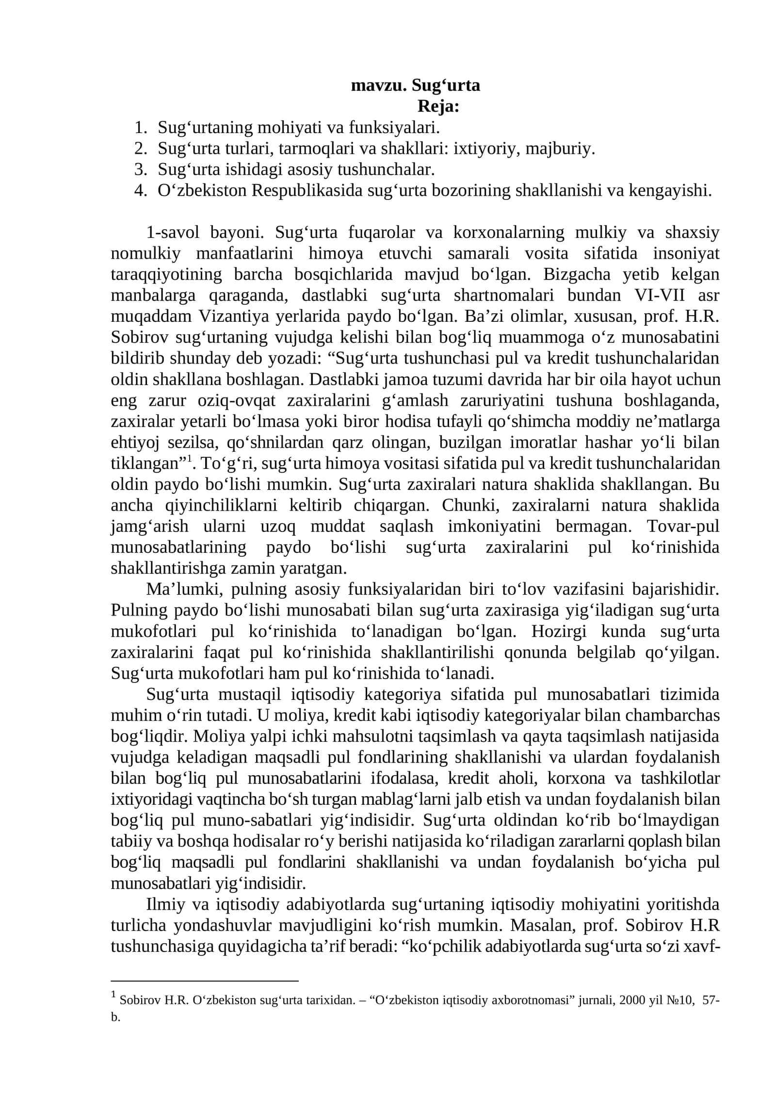 Sug‘urta