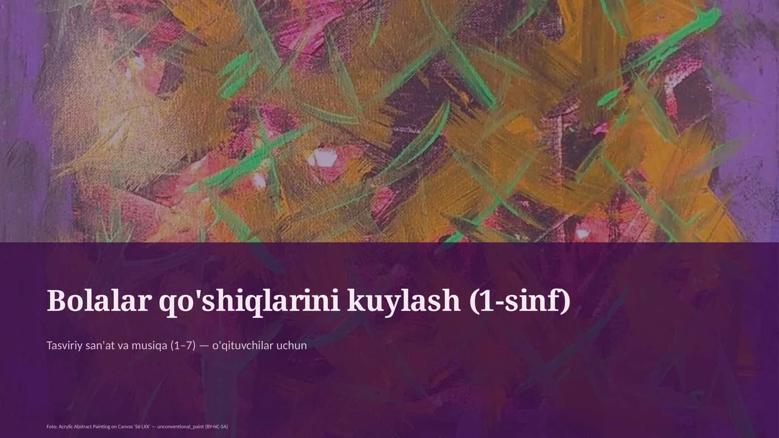 Tasviriy san'at va musiqa (1–7)