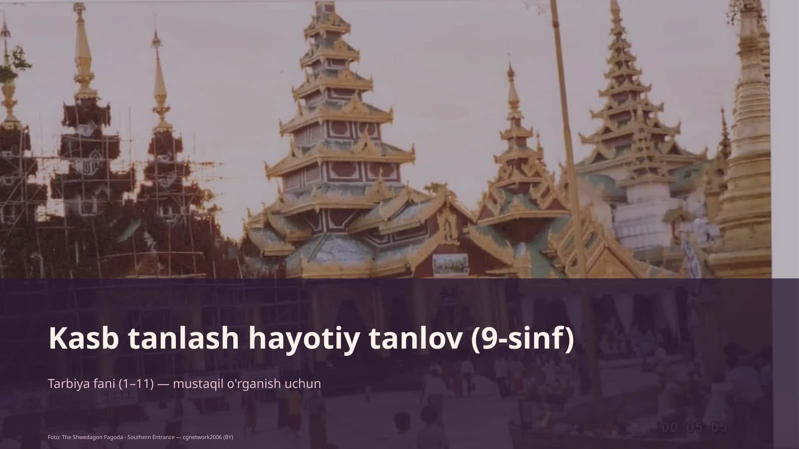 Kasb tanlash hayotiy tanlov (9-sinf)