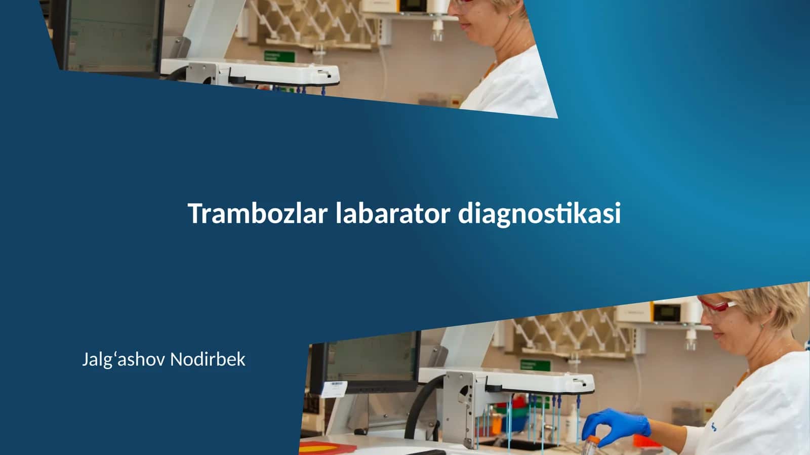 Trambozlar labarator diagnostikasi