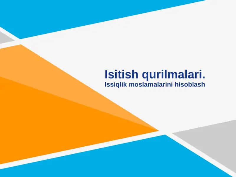 Issiqlik Moslamalari