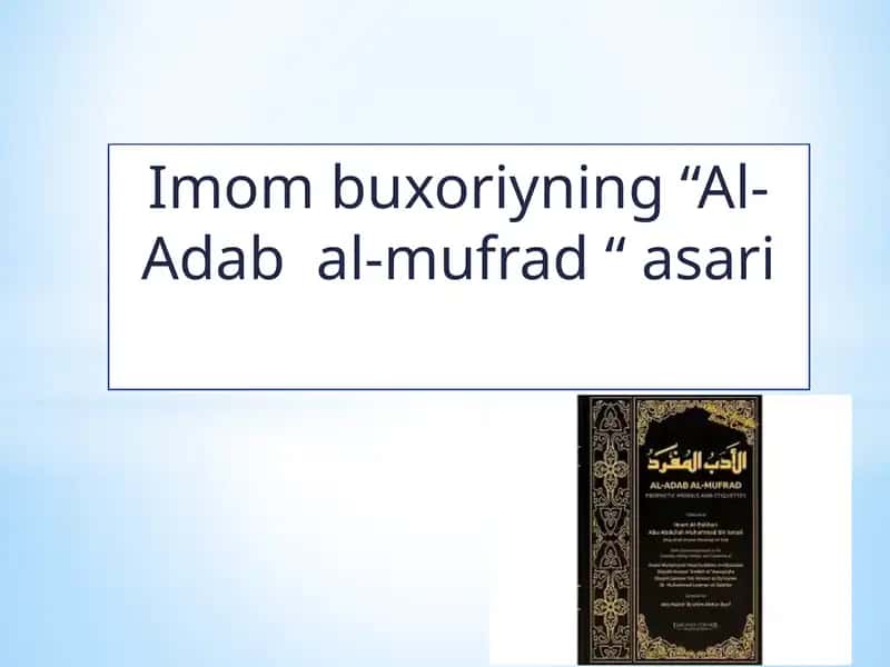 Al-Adab al-Mufrad