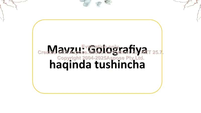 Golografiya