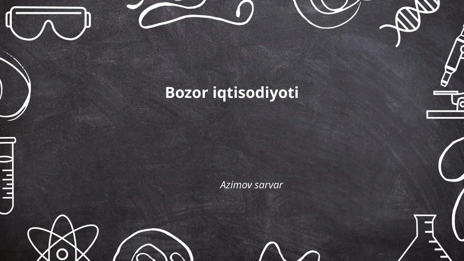 Bozor iqtisodiyoti