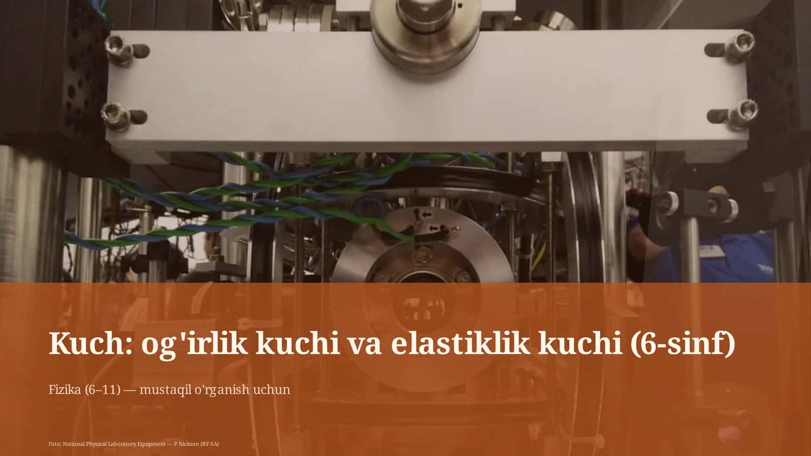 Fizika (6–11) — mustaqil o'rganish uchun