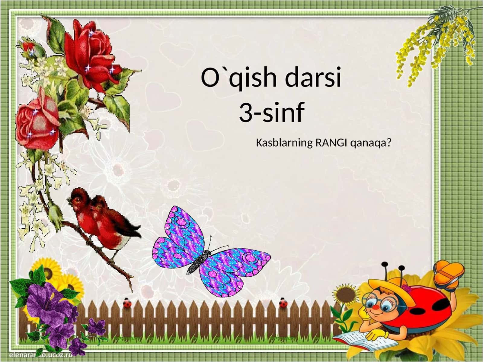 O`qish darsi3-sinf