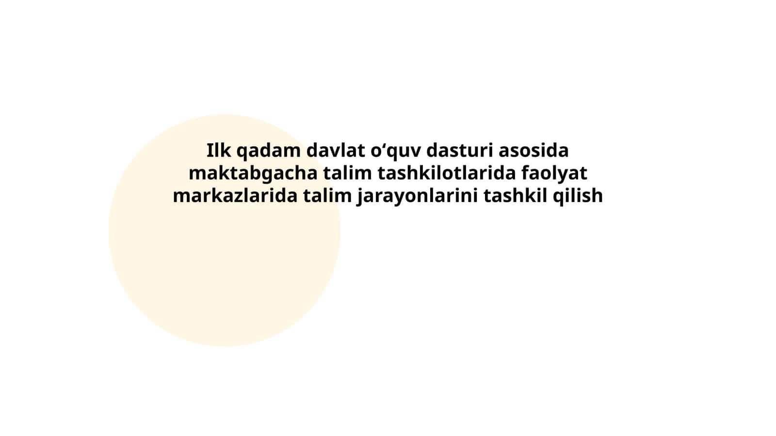 Ilk qadam davlat oʻquv dasturi